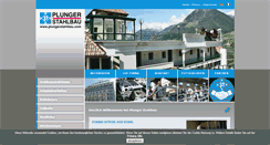 Desktop Screenshot of plungerstahlbau.com